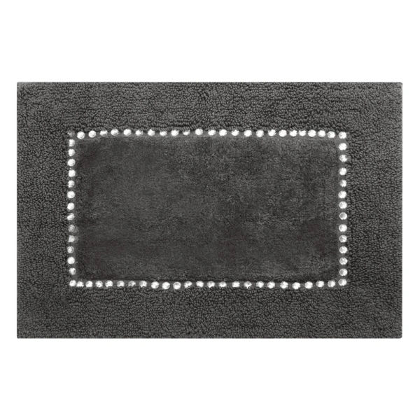 DYWANIK ŁAZIENKOWY CHIC 60 X 90 CM STALOWY