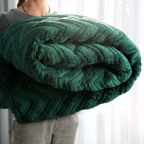 KOC JODŁA 200 X 220 CM CIEMNO ZIELOY