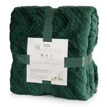 KOC JODŁA 200 X 220 CM CIEMNO ZIELOY KOC JODŁA 200 X 220 CM CIEMNO ZIELOY