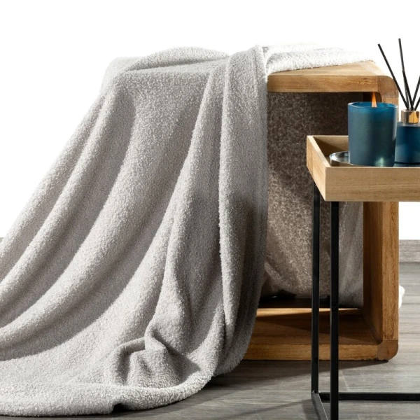 KOC BUKLA 200 X 220 CM SREBRNY