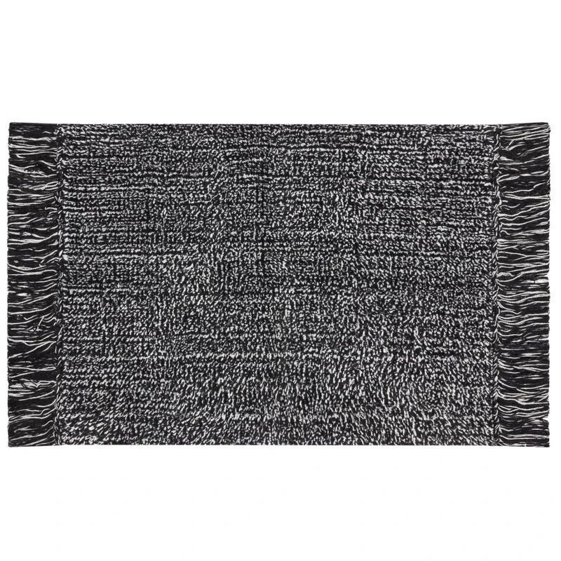 DYWANIK ŁAZIENKOWY LANA 50 X 70 CM CZARNY