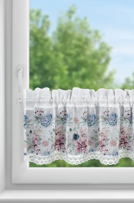 FIRANA GOTOWA DORA 150 X 30 CM BIAŁY