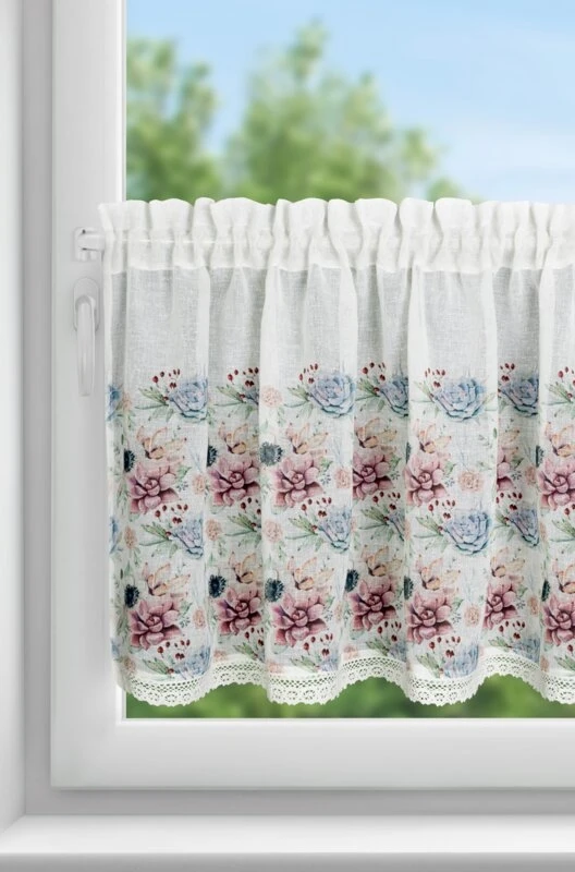 FIRANA GOTOWA DORA 150 X 60 CM BIAŁY