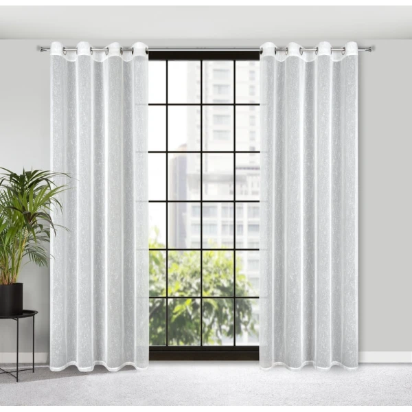 FIRANA GOTOWA KELLY 140 X 250 CM BIAŁY
