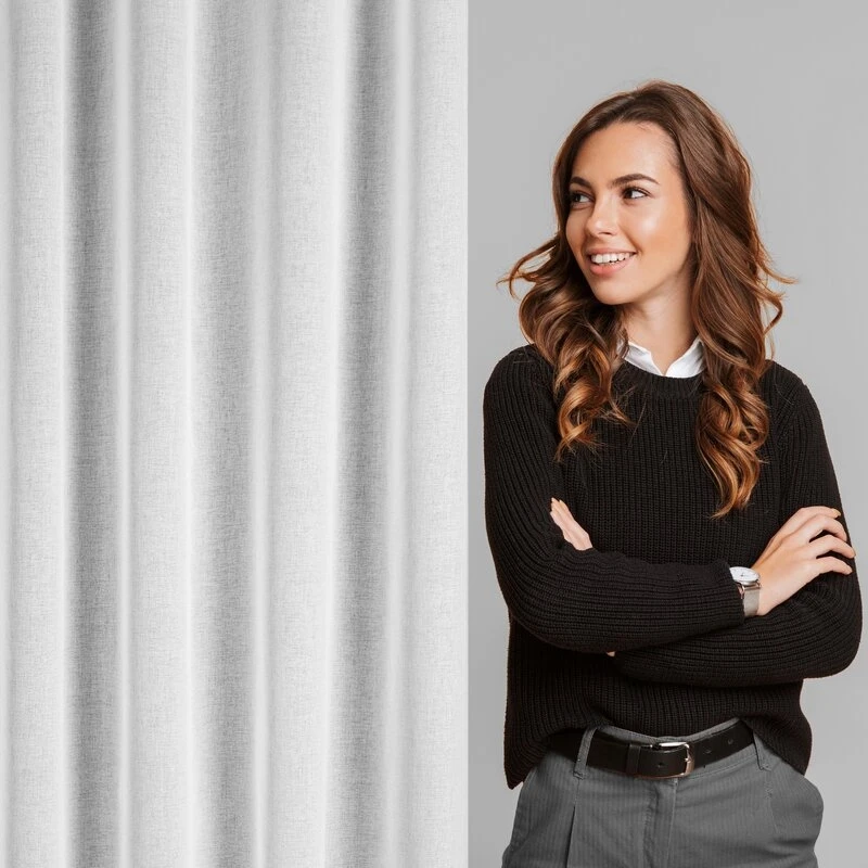 FIRANA GOTOWA MARGO 140 X 250 CM BIAŁY
