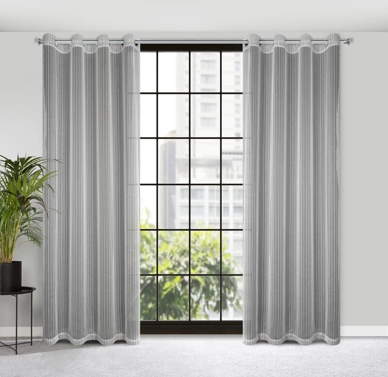 FIRANA GOTOWA NOELIA 140 X 250 CM SREBRNY