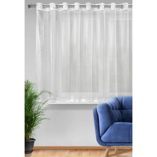 FIRANA GOTOWA ELLIE 350 X 145 CM BIAŁY