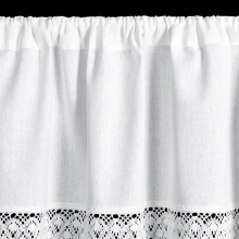 FIRANA GOTOWA ROSE NA TAŚMIE 150 X 60 CM BIAŁY