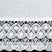 FIRANA GOTOWA ROSE NA TAŚMIE 150 X 60 CM BIAŁY