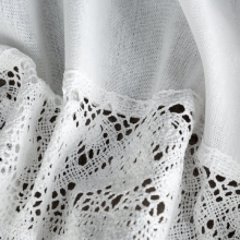 FIRANA GOTOWA ROSE NA TAŚMIE 150 X 60 CM BIAŁY