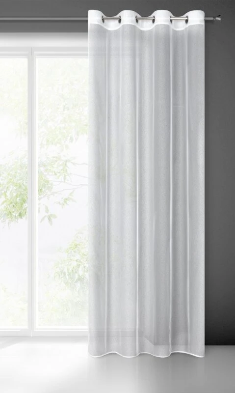 FIRANA GOTOWA TAMINA 140 X 250 CM BIAŁY