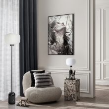 FIRANA GOTOWA ASTERA NA TAŚMIE 140 X 270 CM BIAŁY