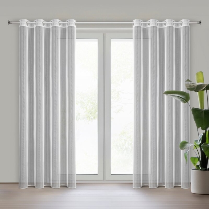 FIRANA GOTOWA ESEL 135 X 250 CM BIAŁY FIRANA GOTOWA ESEL 135 X 250 CM BIAŁY