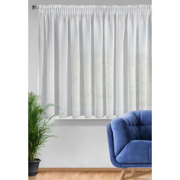 FIRANA GOTOWA ANGELA NA TAŚMIE 400 X 145 CM BIAŁY