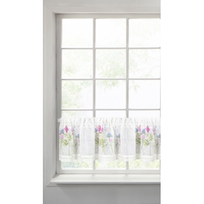 FIRANA GOTOWA LAURA 150 X 30 CM BIAŁY