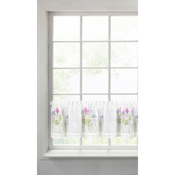 FIRANA GOTOWA LAURA 150 X 30 CM BIAŁY