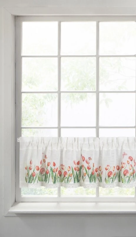 FIRANA GOTOWA STELLA NA TAŚMIE 150 X 30 CM BIAŁY