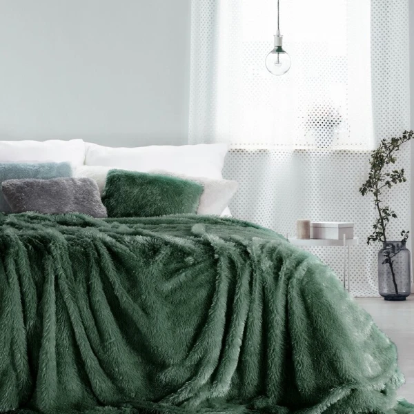 KOC D91 TIFFANY 150 X 200 CM CIEMNOZIELONY