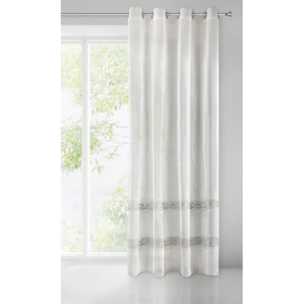 FIRANA GOTOWA ANNE 140 X 270 CM BIAŁY
