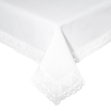 OBRUS NATALY 140 X 260 CM BIAŁY
