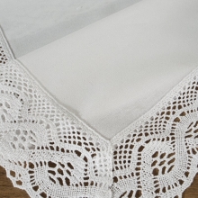 OBRUS SUSAN 35 X 180 CM BIAŁY