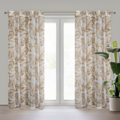 ZASŁONA GOTOWA LAYLA 140 X 250 CM BEŻOWY
