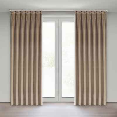 ZASŁONA GOTOWA MELANIE 80 X 270 CM CIEMNOBEŻOWY