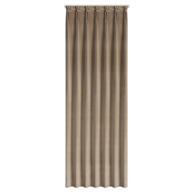 ZASŁONA GOTOWA MELANIE 80 X 270 CM CIEMNOBEŻOWY