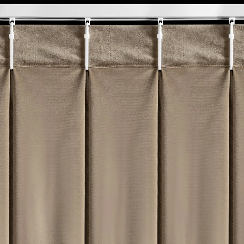 ZASŁONA GOTOWA MELANIE 80 X 270 CM CIEMNOBEŻOWY