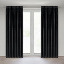 ZASŁONA GOTOWA MELANIE 80 X 270 CM CZARNY