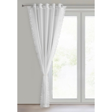 FIRANA GOTOWA LUISA NA TAŚMIE 140 X 250 CM BIAŁY