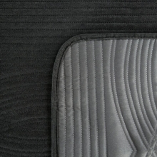 NARZUTA VELVET2 170 X 210 CM CZARNY