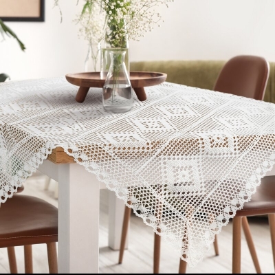OBRUS OLIVIA 85 X 85 CM BIAŁY