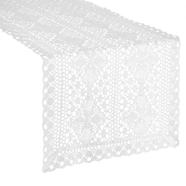 OBRUS MARY 40 X 180 CM BIAŁY