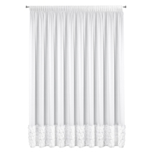 ZASŁONA GOTOWA ROSES 7 NA TAŚMIE 350 X 270 CM BIAŁY