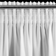 ZASŁONA GOTOWA ROSES 7 NA TAŚMIE 350 X 270 CM BIAŁY