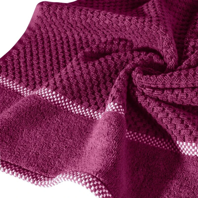 RĘCZNIK CALEB (08) 50 X 90 CM AMARANTOWY
