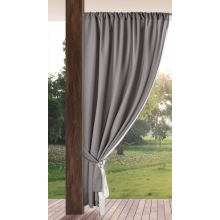 ZASŁONA GOTOWA GARDEN NA TAŚMIE 155 X 200 CM STALOWY