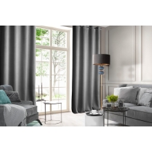 ZASŁONA GOTOWA D91 ROSA 140 X 250 CM GRAFITOWY
