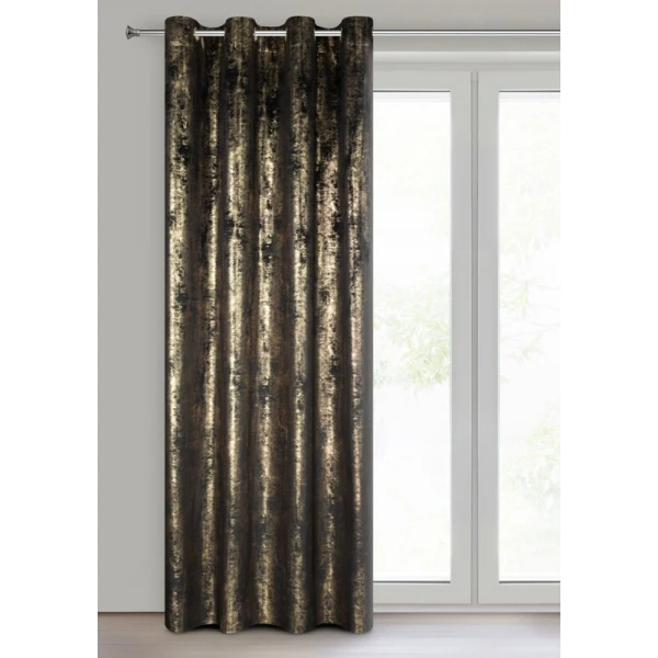ZASŁONA GOTOWA RENIA 140 X 250 CM CZARNY