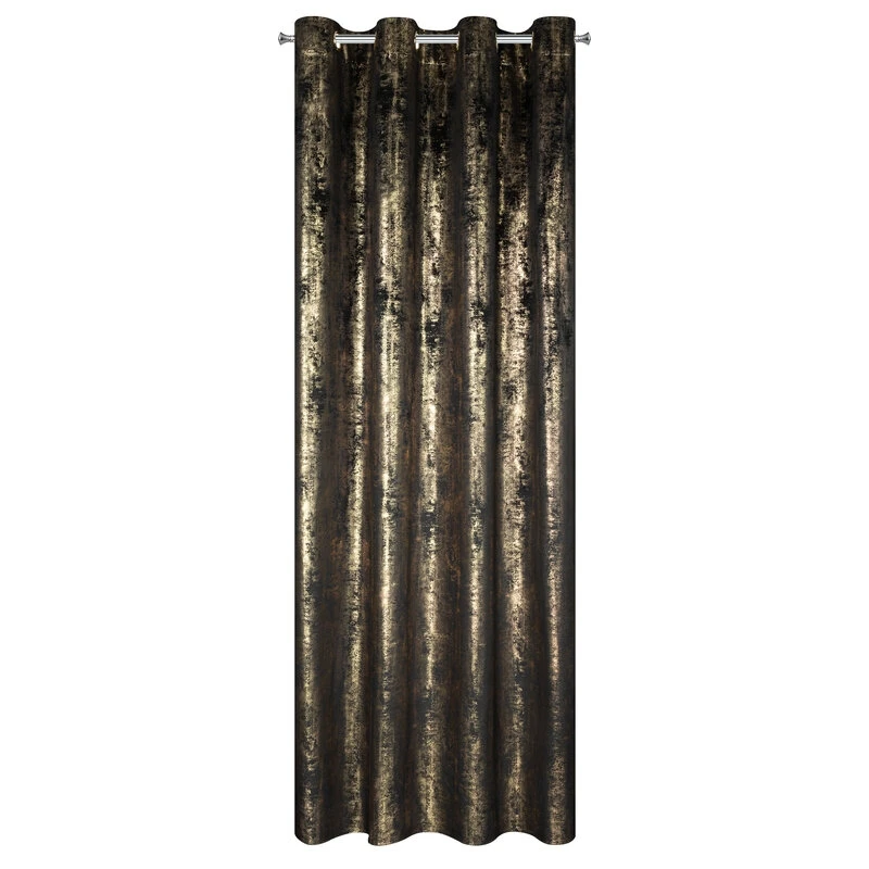 ZASŁONA GOTOWA RENIA 140 X 250 CM CZARNY
