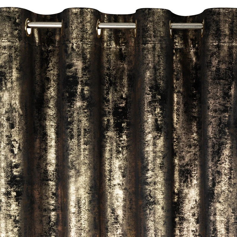 ZASŁONA GOTOWA RENIA 140 X 250 CM CZARNY