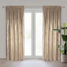 ZASŁONA GOTOWA RENIA NA TAŚMIE 140 X 270 CM BEŻOWY