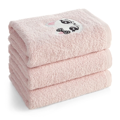 RĘCZNIK DZIECIĘCY BABY72 100 X 100 CM RÓŻOWY