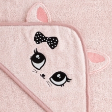 RĘCZNIK DZIECIĘCY BABY72 100 X 100 CM RÓŻOWY