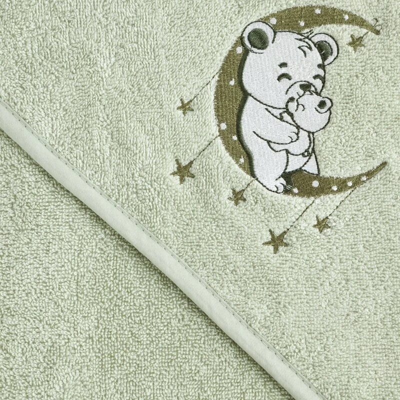 RĘCZNIK DZIECIĘCY BABY74 100 X 100 CM MIĘTOWY