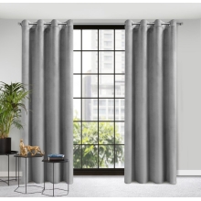 ZASŁONA GOTOWA D91 ROSA 140 X 250 CM STALOWY