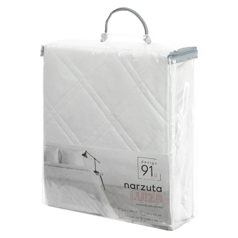 NARZUTA D91 LUIZ 8 170 X 210 CM BIAŁY