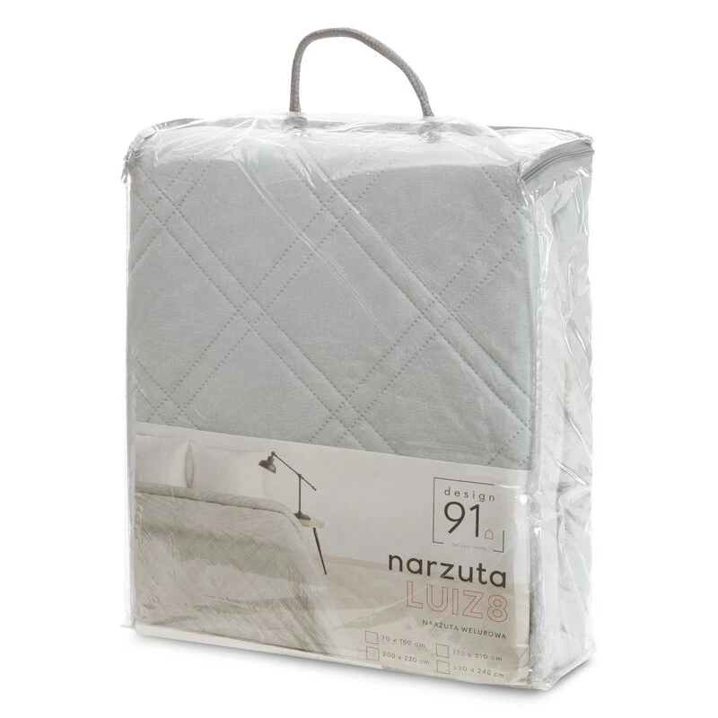 NARZUTA D91 LUIZ 8 170 X 210 CM SREBRNY
