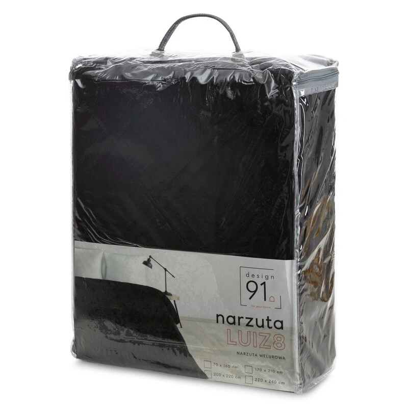NARZUTA D91 LUIZ 8 170 X 210 CM CZARNY